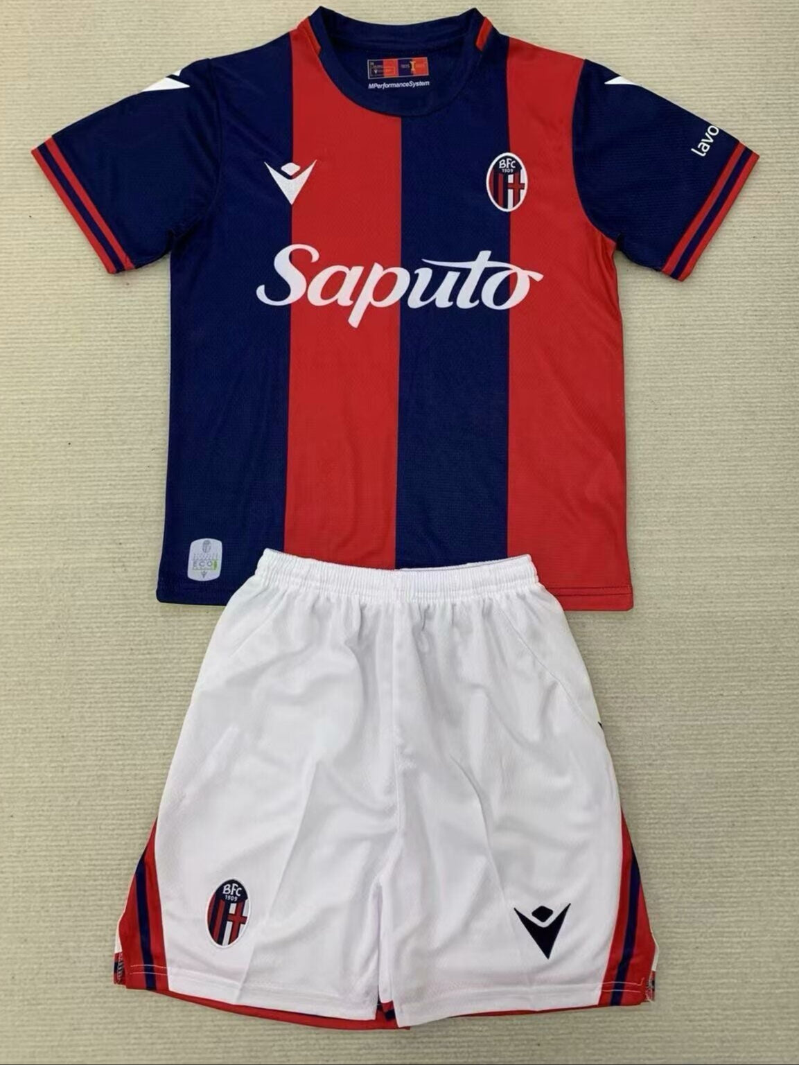 MAGLIA + PANTALONCINO BOLOGNA HOME BIMBO 24/25