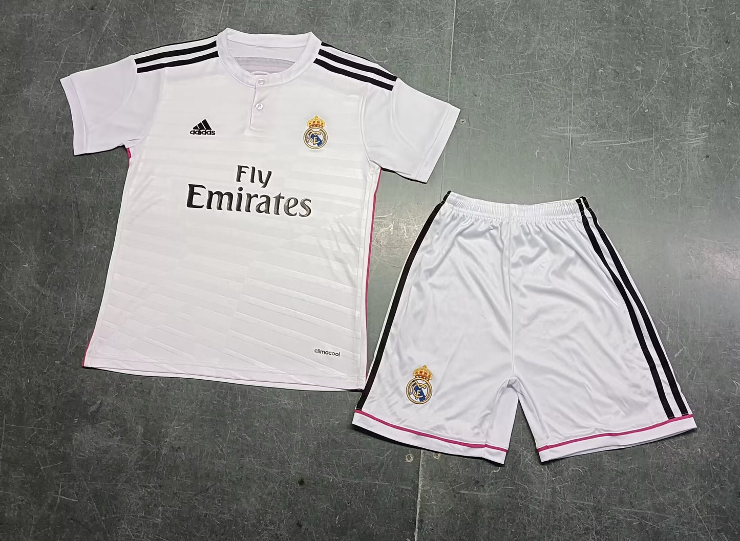 MAGLIA + PANTALONCINO BIMBO REAL MADRID HOME 14/15