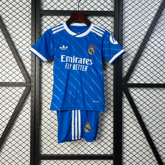 MAGLIA + PANTALONCINO REAL MADRID THIRD BIMBO 25/26