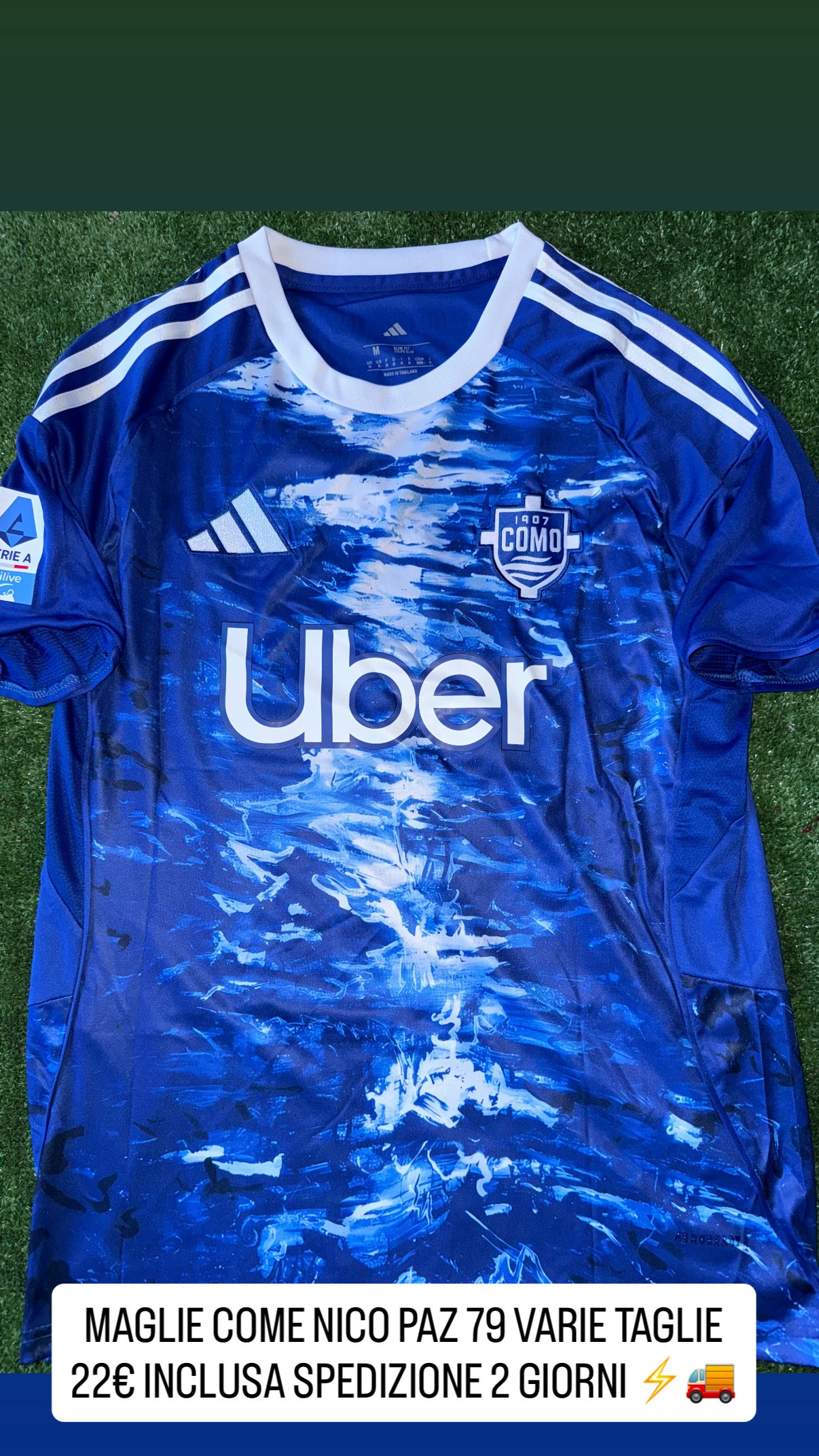 MAGLIA COMO HOME 2025/25 NICO PAZ 79 SPEDIZIONE 24/48H 🚚⚡️