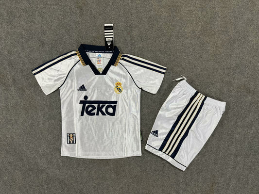MAGLIA + PANTALONCINO BIMBO REAL MADRID HOME 98/00