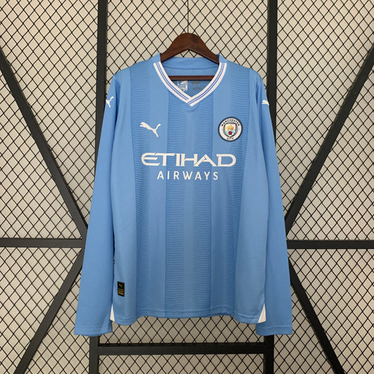 MANCHESTER CITY HOME 23/24 LONG SLEEVE SHIRT