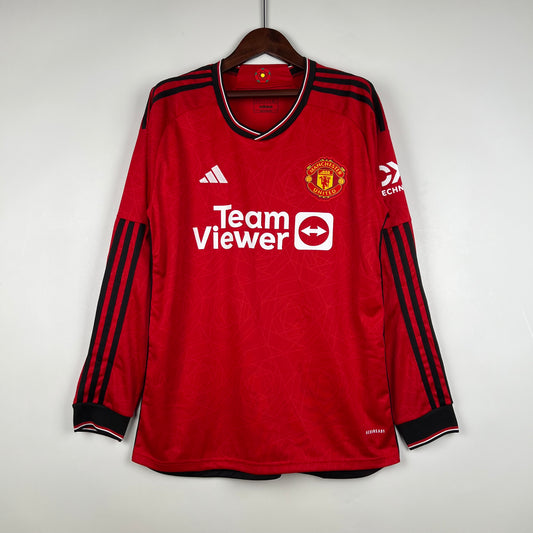 MANCHESTER UNITED HOME 23/24 LONG SLEEVE SHIRT