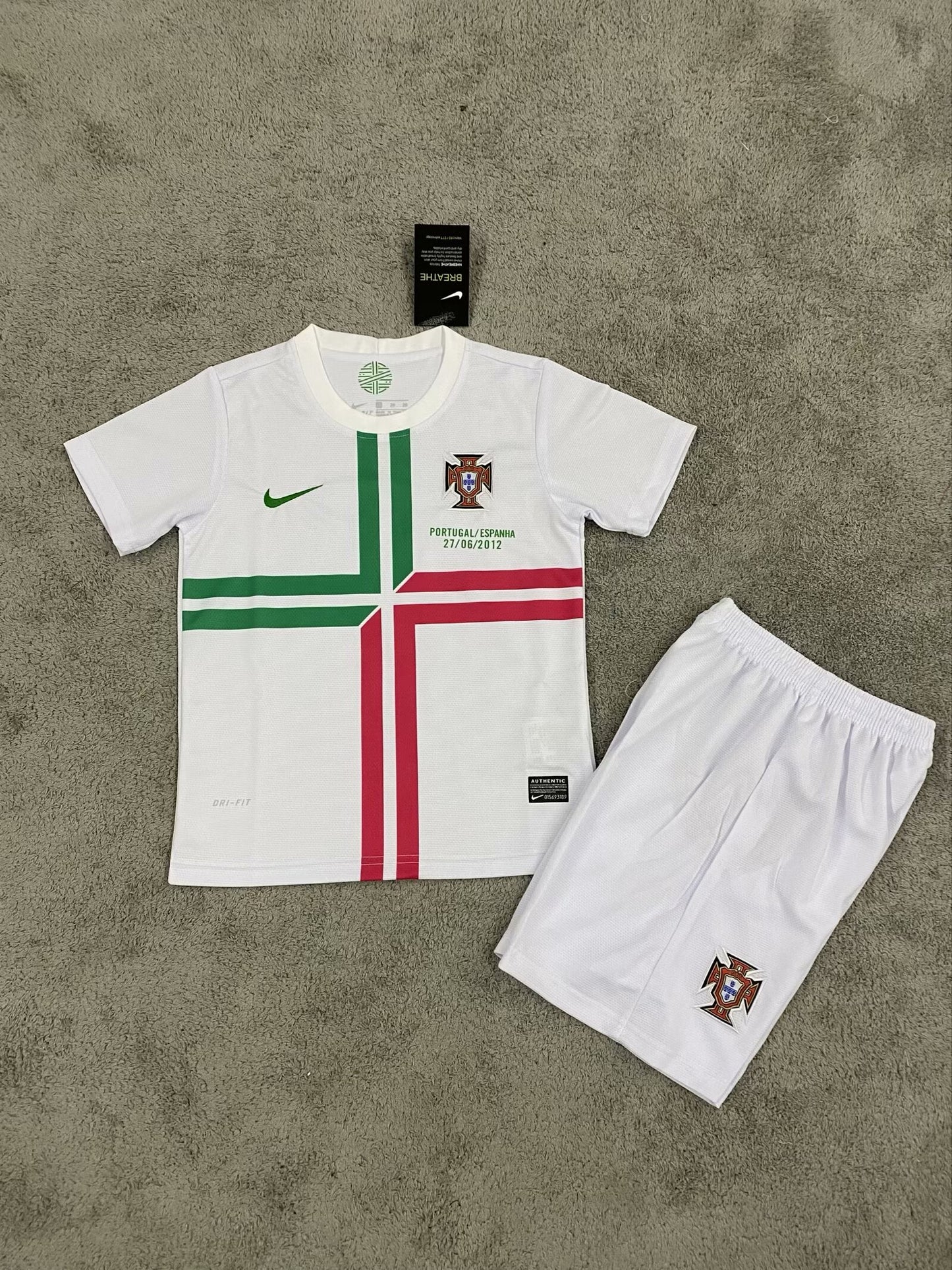 MAGLIA + PANTALONCINO BIMBO PORTOGALLO AWAY 2012