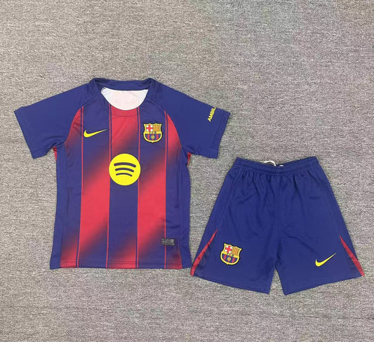 MAGLIA + PANTALONCINO BARCELLONA HOME BIMBO 25/26