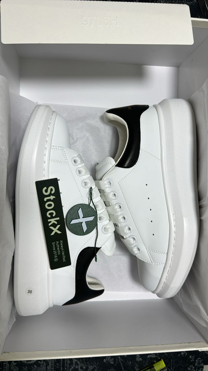 ALEXANDER MCQUEEN BLACK AND WHITE SHOES