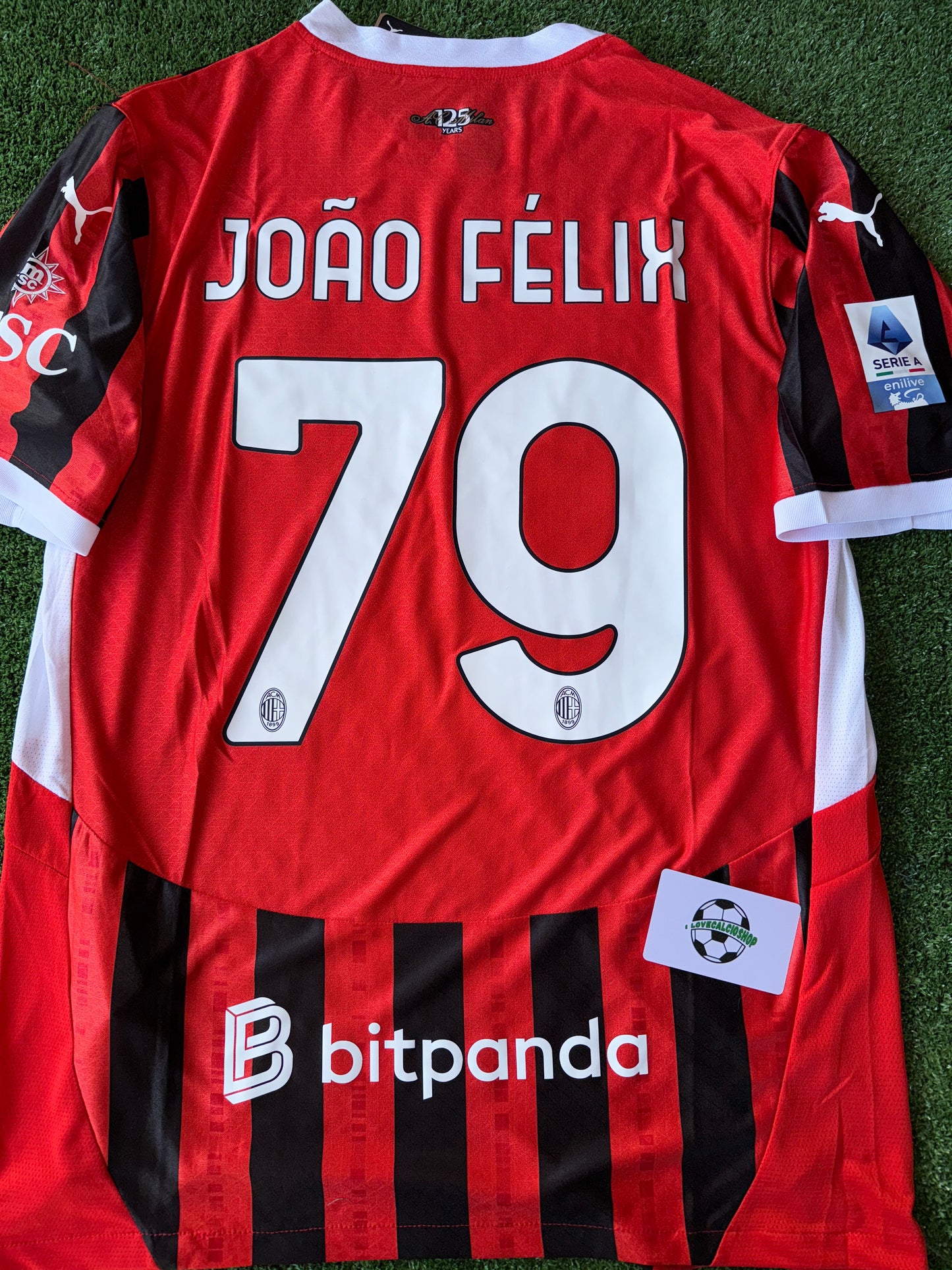 MAGLIA MILAN HOME PLAYER VARIE TAGLIE SPEDIZIONE 24/48H 🚚⚡️