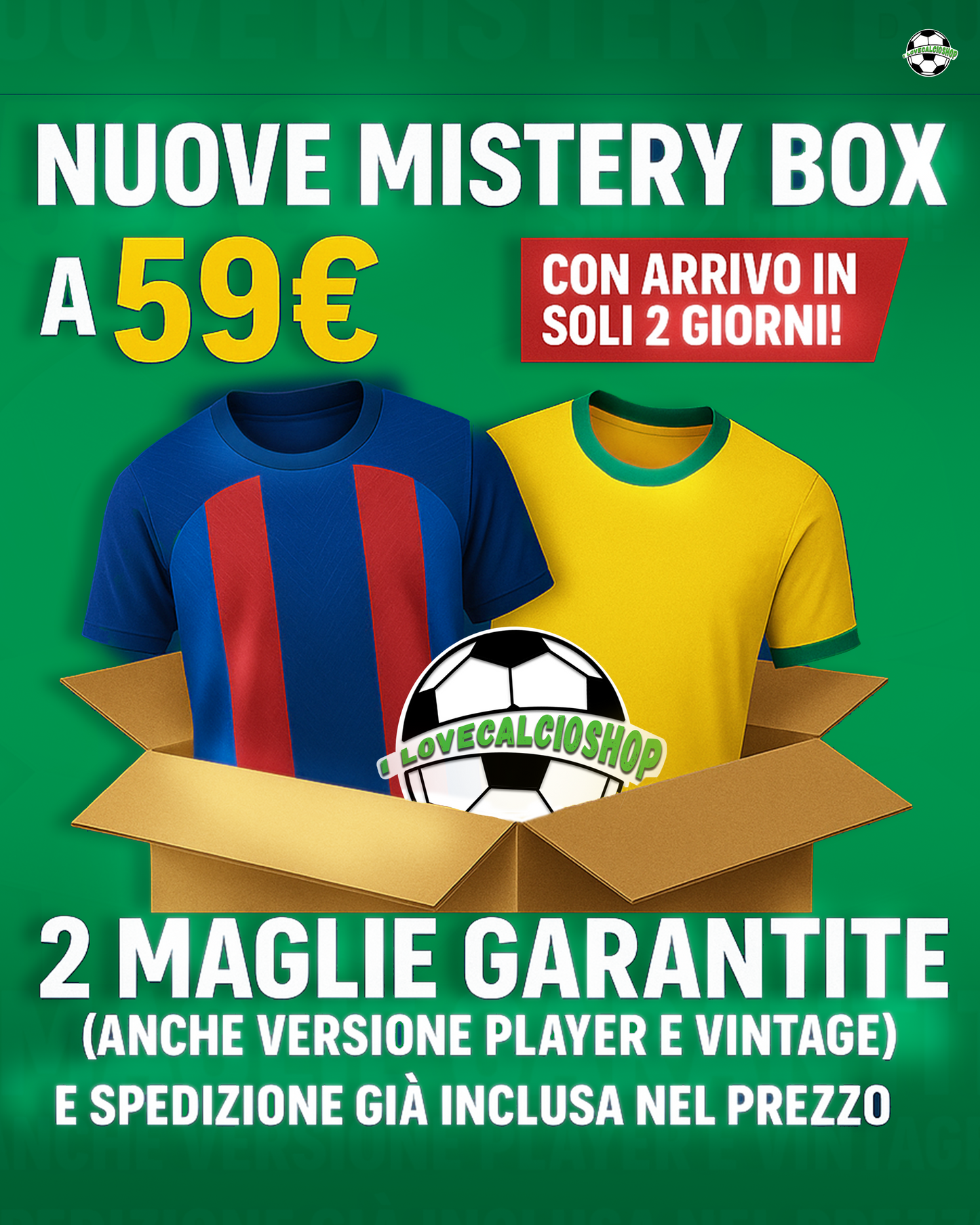 MYSTERY BOX €50 SHIPPING 2 DAYS
