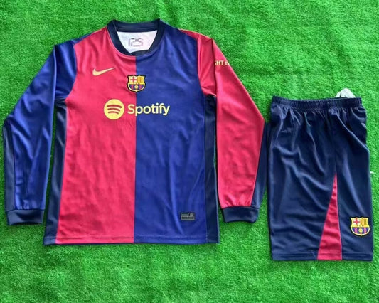 MAGLIA + PANTALONCINO BARCELLONA HOME X TRAVIS SCOTT MANICA LUNGA 24/25