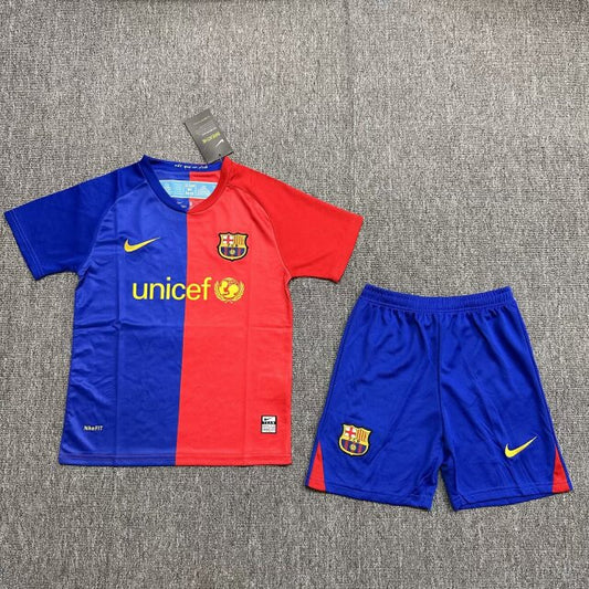 MAGLIA + PANTALONCINO BIMBO BARCELLONA HOME 08/09