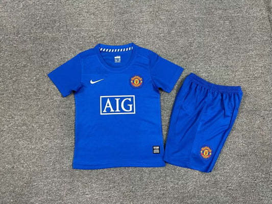 MAGLIA + PANTALONCINO BIMBO MANCHESTER UNITED AWAY 08/09