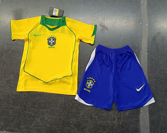 MAGLIA + PANTALONCINO BIMBO BRASILE 2004 HOME