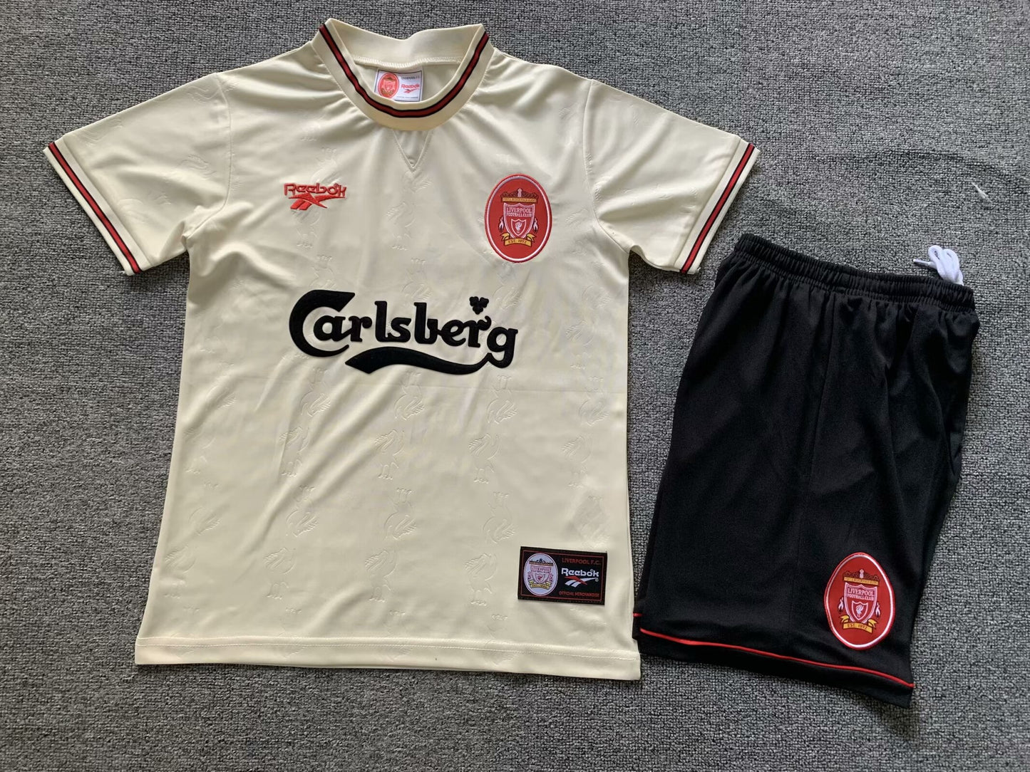 MAGLIA + PANTALONCINO BIMBO LIVERPOOL AWAY 96/97