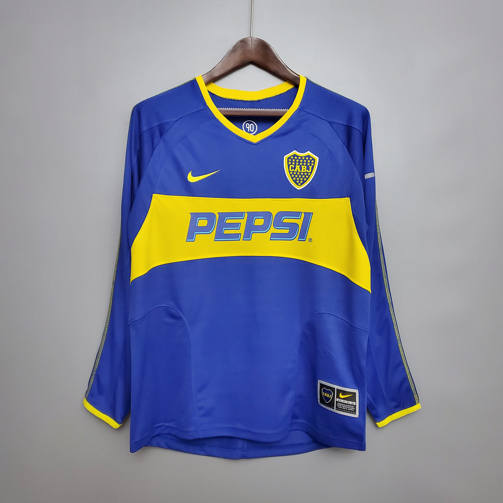 BOCA JUNIORS HOME 03/04 MANICA LUNGA